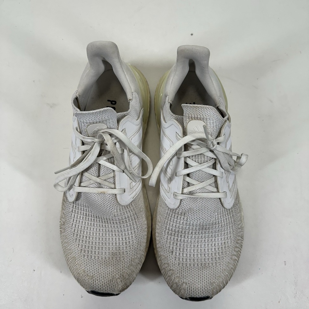 Adidas UltraBoost 20 Shoes Men's 9.5 Cloud White Core Running Sneakers - Picture 4 of 9
